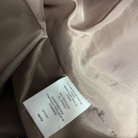 Tan And Cream Oversized April Blazer with belt - Picture 4 of 4